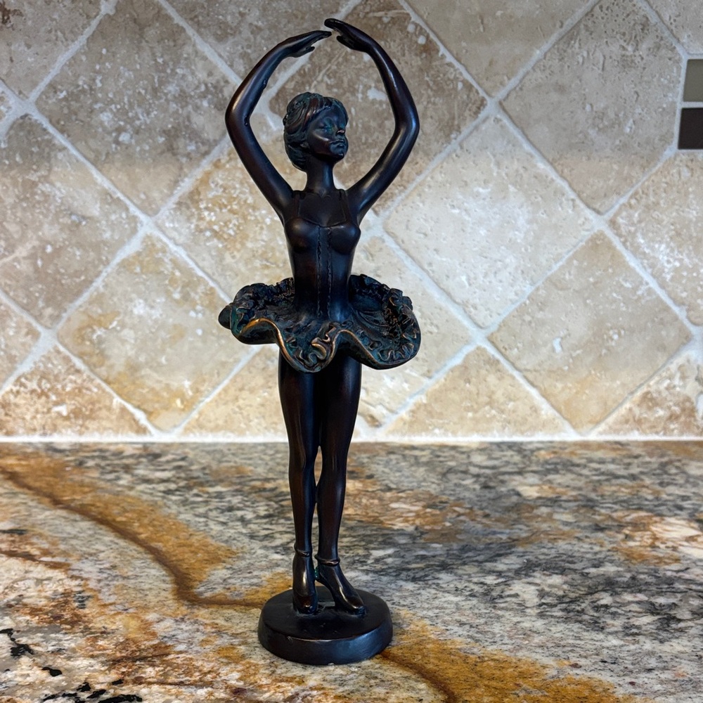 Elegant Resin Ballerina Sculpture